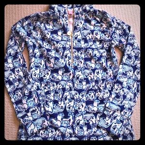 Lilly Pulitzer Blue Elephant pullover